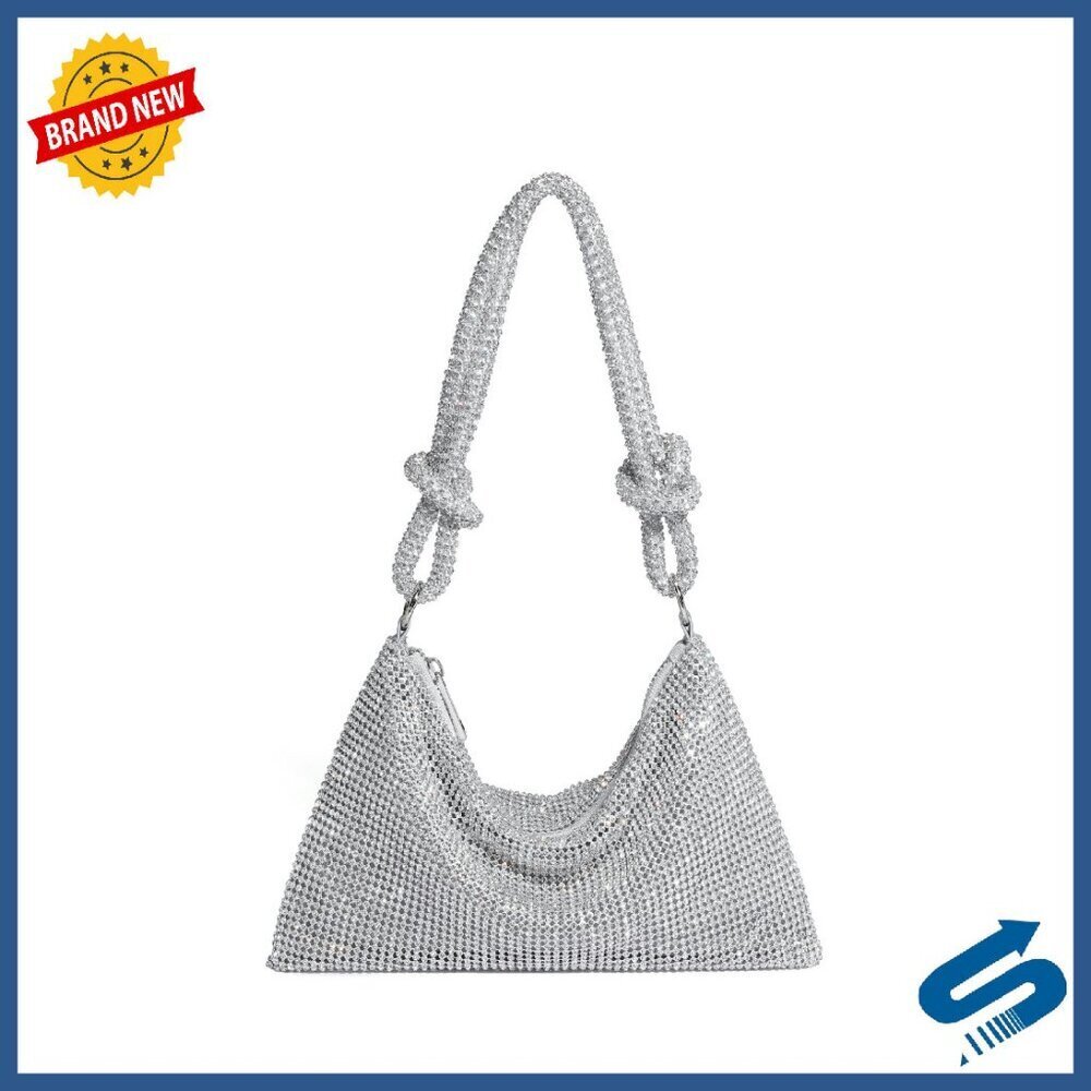 Sparkly Rhinestone Evening Bag Mini Handbag for Formal Events